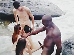 Beach Free sex videos - Sex bombs adore sucking the rods on the beach /  TUBEV.SEX
